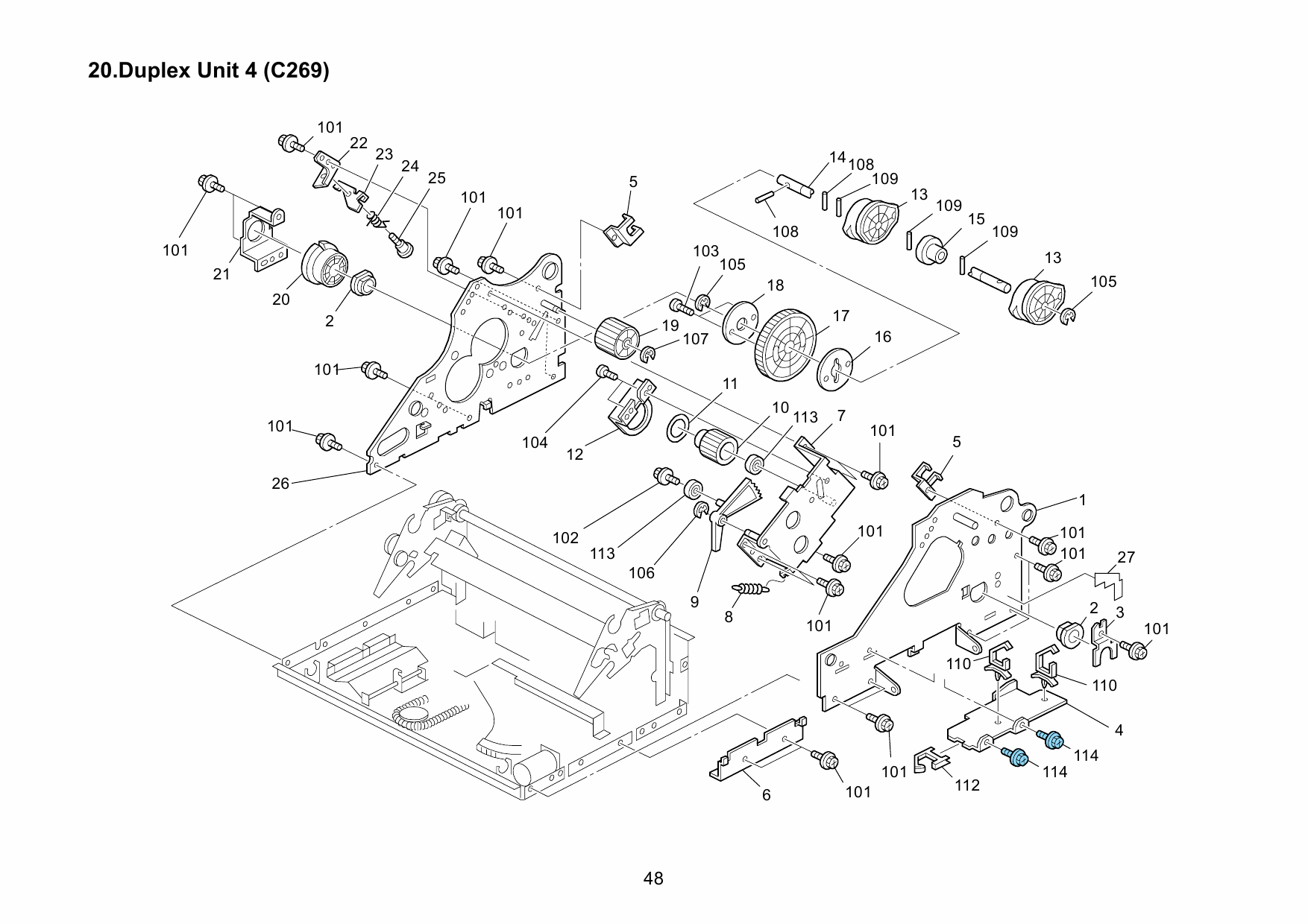 RICOH Aficio DX-4640PD C269 Parts Catalog-2